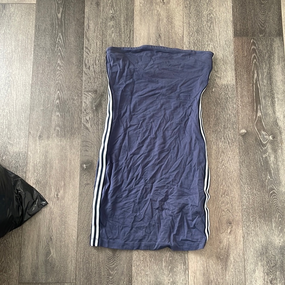Navy blue mini skirt